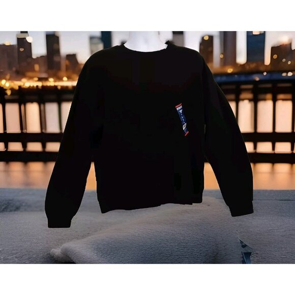 Mission Ridge Mens Black Large New Jogging Sweatshirt Long‎ Sleeve Crewneck - Picture 3 of 10